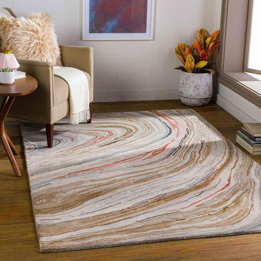 Almere Modern Beige Area Rug