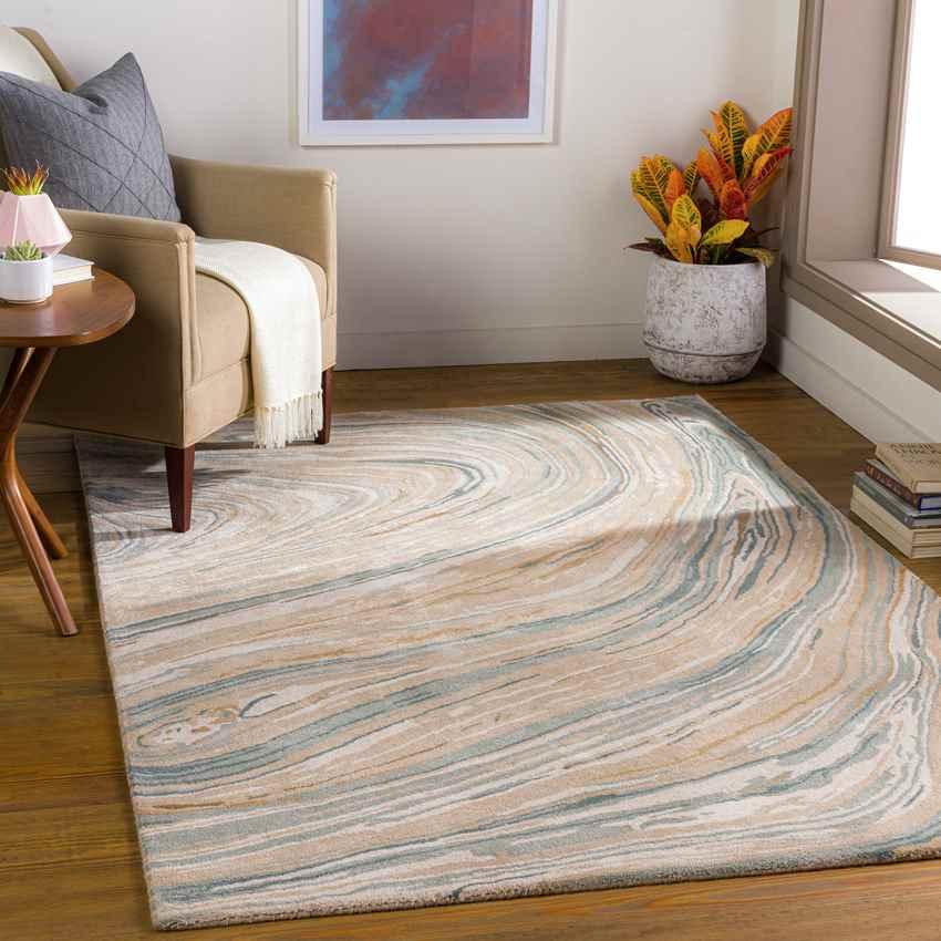 Almere Modern Camel Area Rug