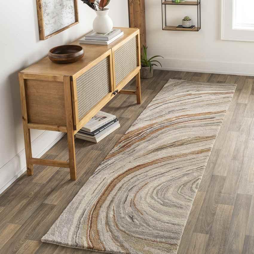 Almere Modern Dark Brown Area Rug