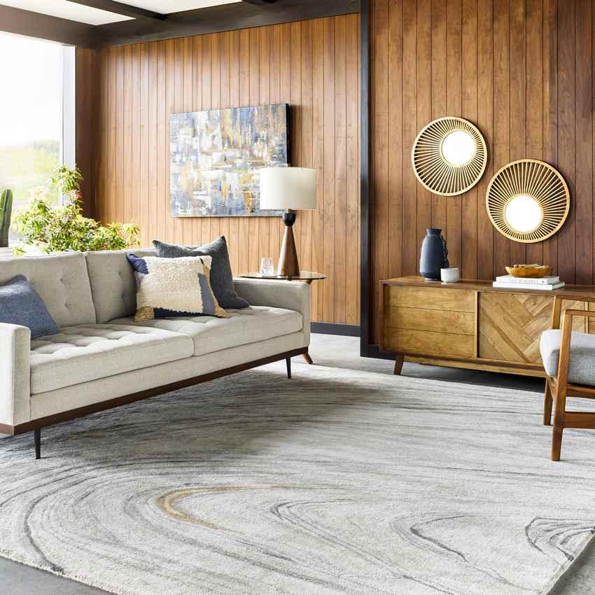 Almere Modern Taupe Area Rug