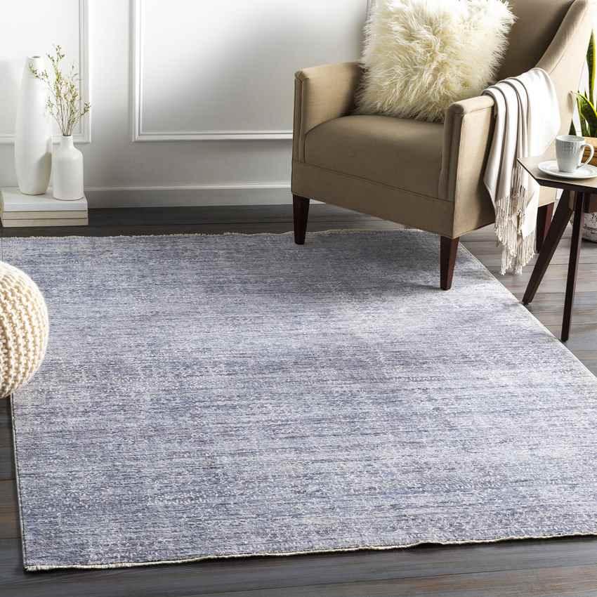 Altena Modern Bright Blue Area Rug