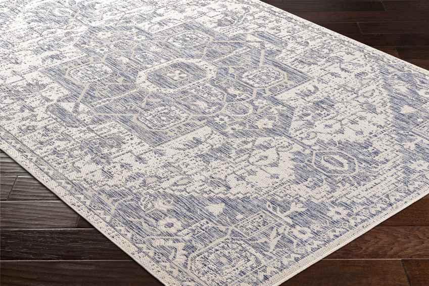 Alvord Traditional Denim Area Rug