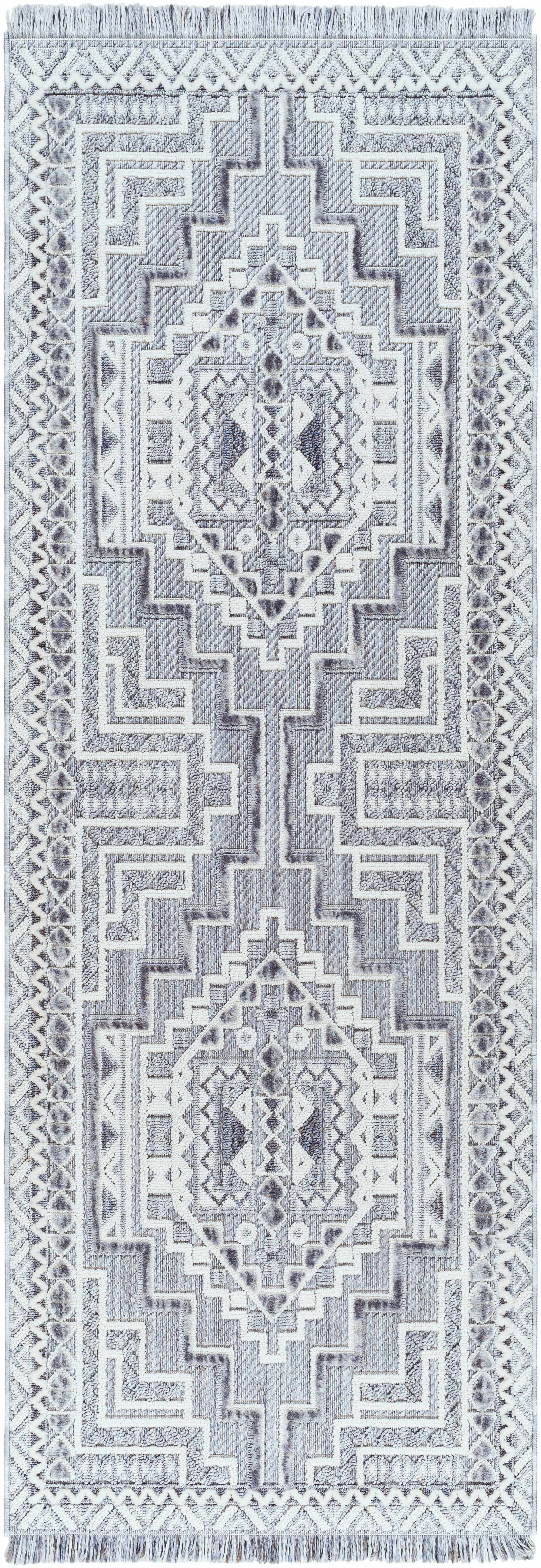 Alya Charcoal Textured Area Rug