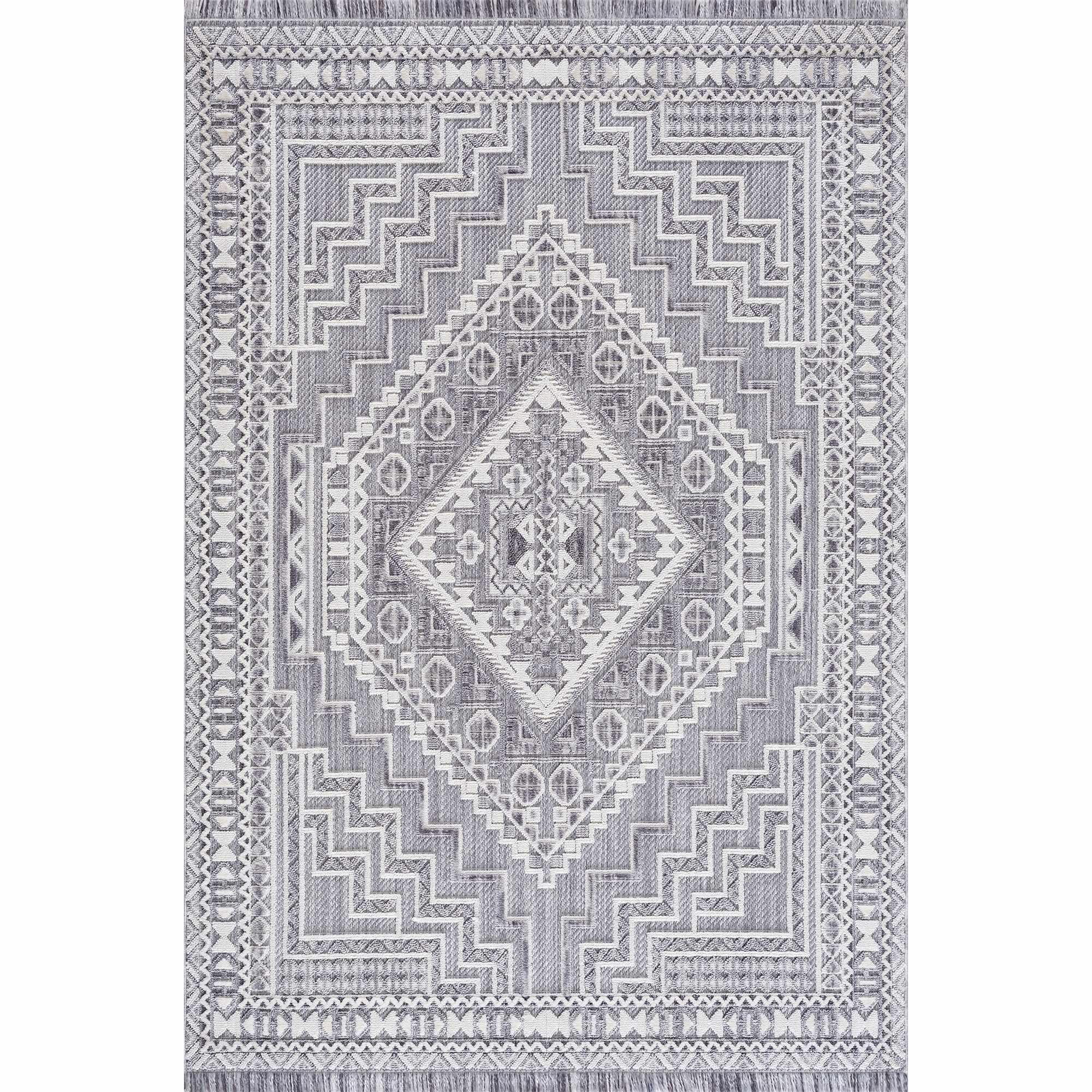 Alya Charcoal Textured Area Rug