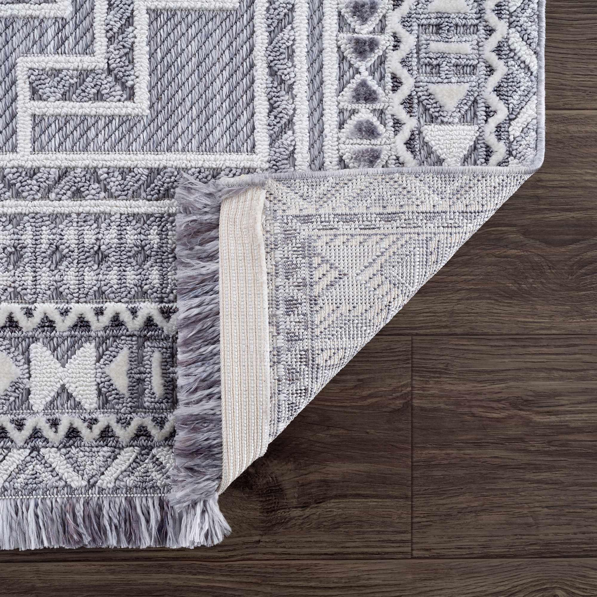 Alya Charcoal Textured Area Rug