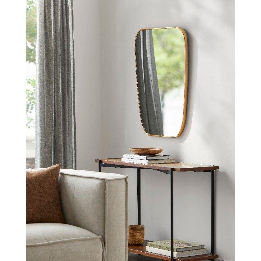 Alyce Modern Gold Wall Mirror