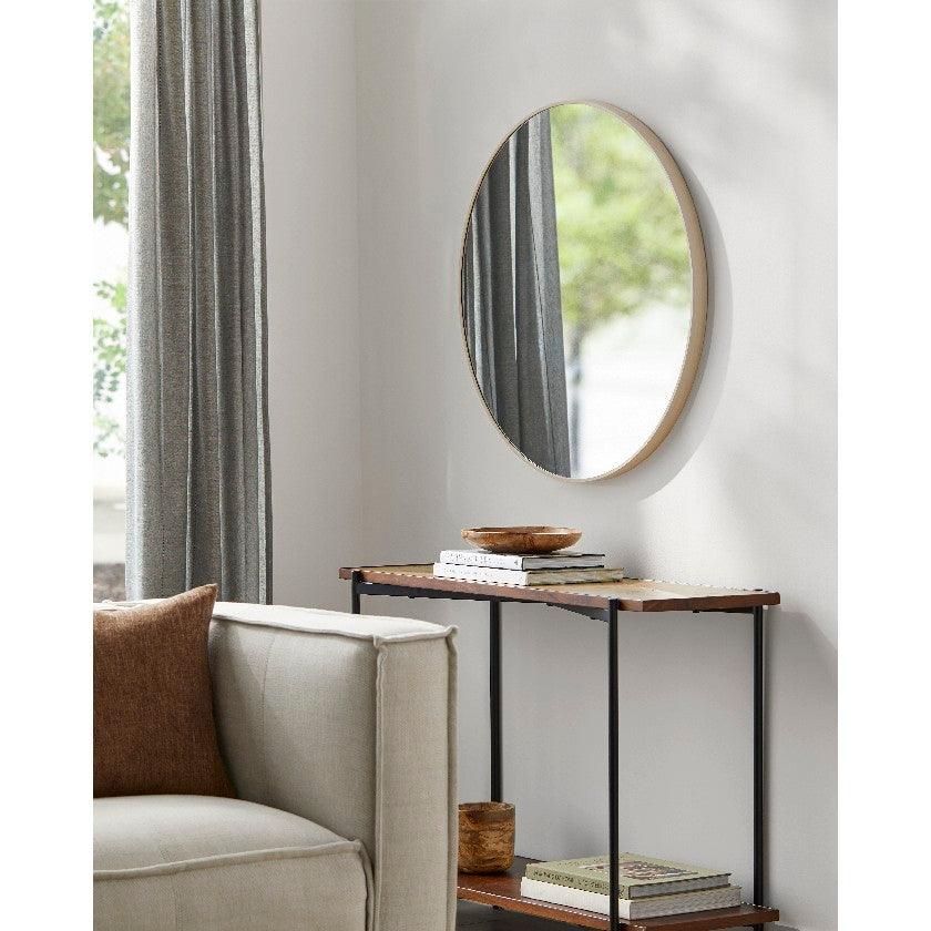 Alysson Modern Brown Wall Mirror