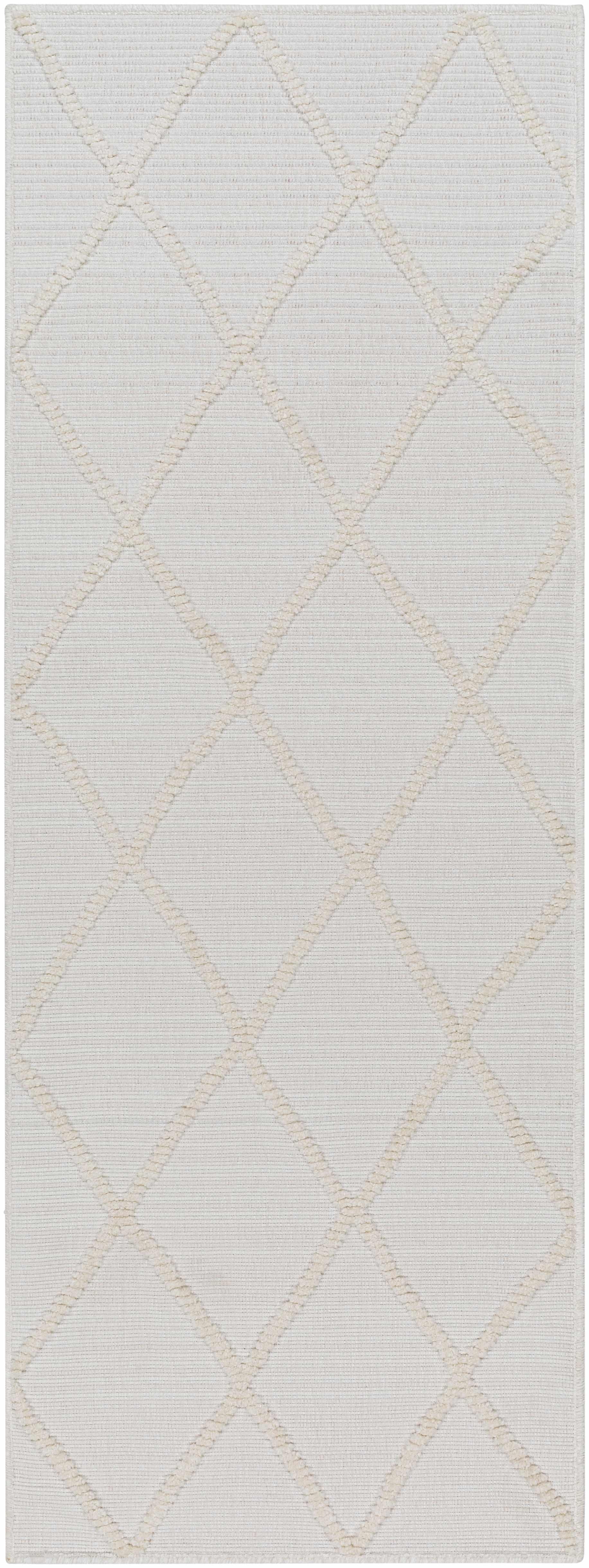 Amani White Washable Area Rug