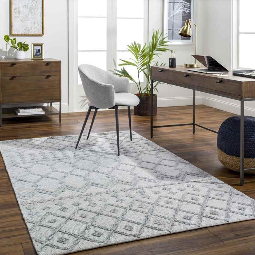 Amargeti Global Ivory/Slate Gray Area Rug