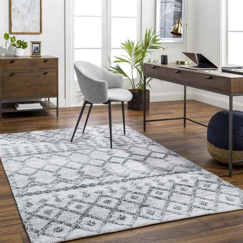 Amargeti Global Off-White/Slate Gray Area Rug