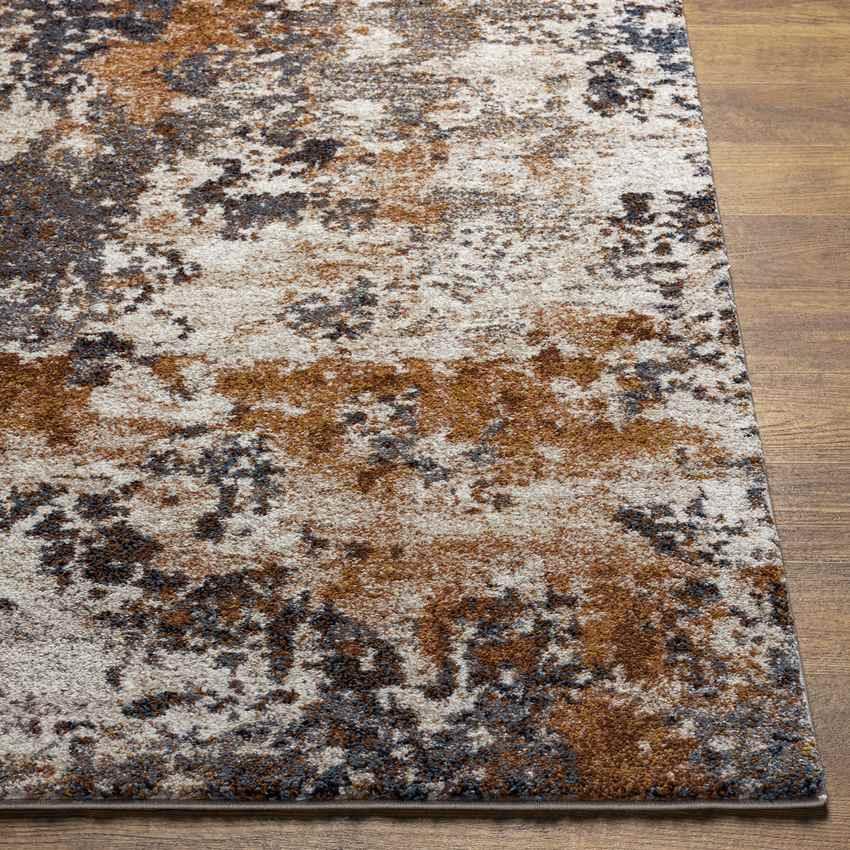 Amathous Modern Rust Area Rug