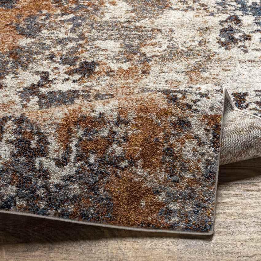 Amathous Modern Rust Area Rug