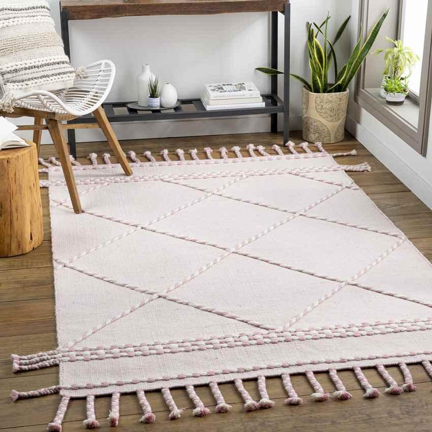 Ameland Global Pale Pink Area Rug