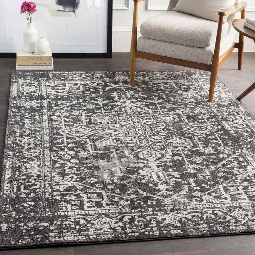 Amelia Traditional Black Area Rug