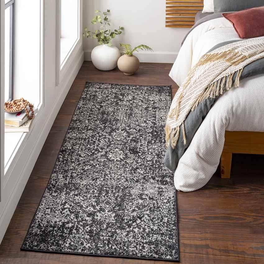 Amelia Traditional Black Area Rug