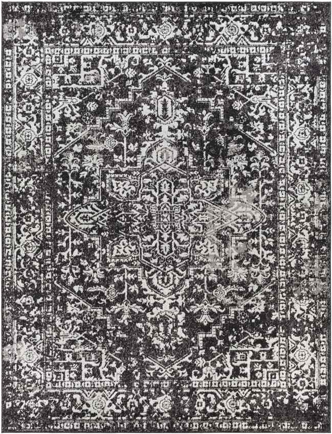 Amelia Traditional Black Area Rug