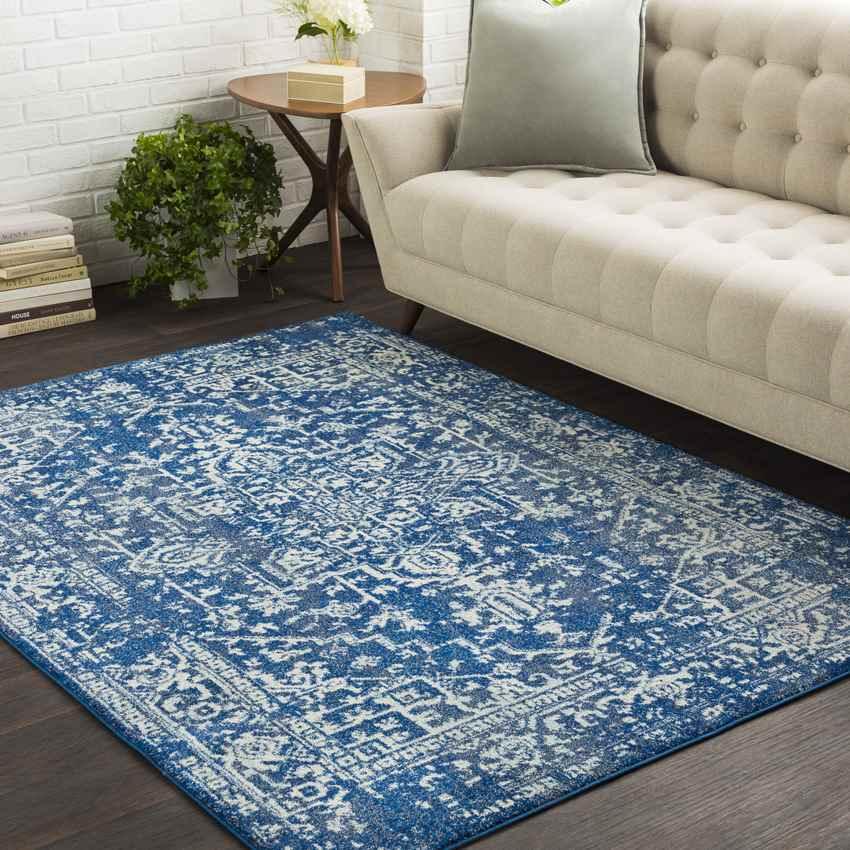 Amelia Traditional Dark Blue Area Rug