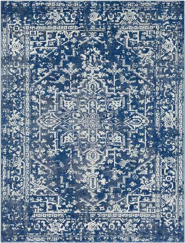 Amelia Traditional Dark Blue Area Rug