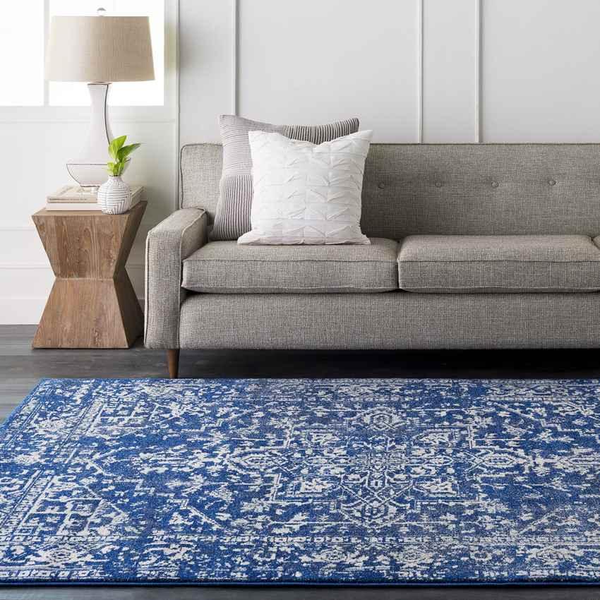 Amelia Traditional Dark Blue Area Rug