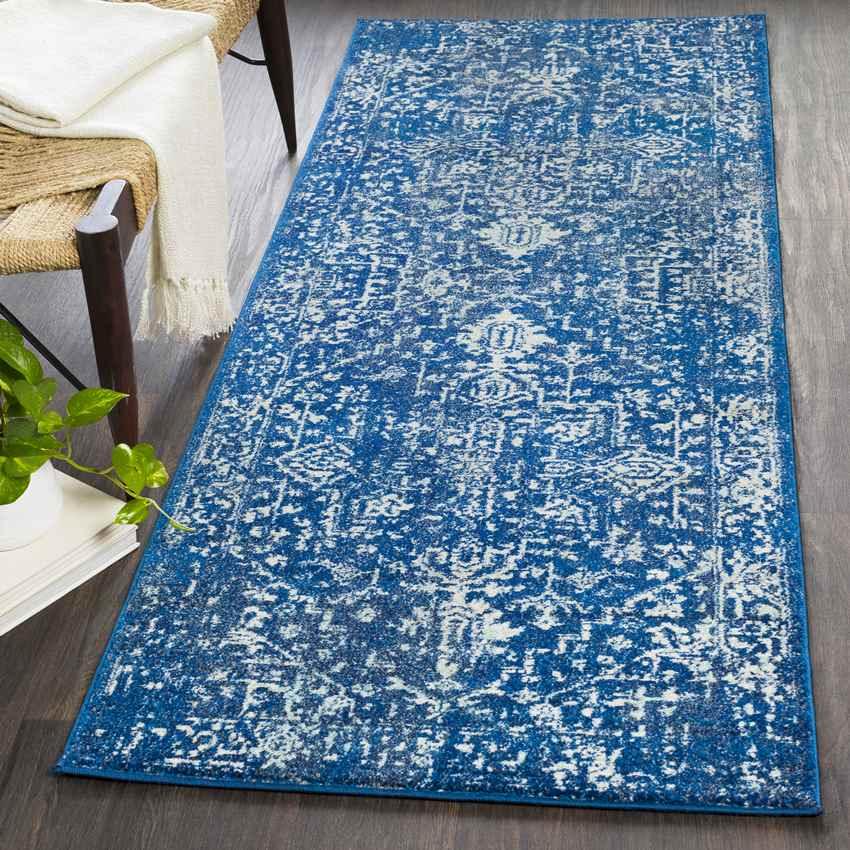 Amelia Traditional Dark Blue Area Rug