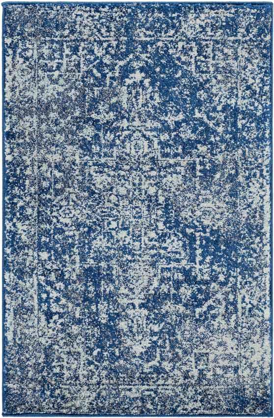 Amelia Traditional Dark Blue Area Rug