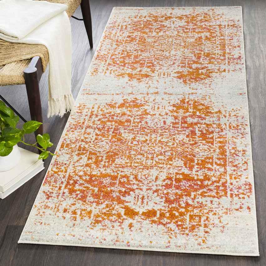 Amelia Traditional Orange/Beige Area Rug