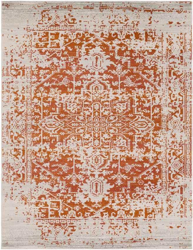 Amelia Traditional Orange/Beige Area Rug