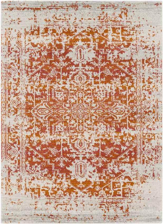 Amelia Traditional Orange/Beige Area Rug