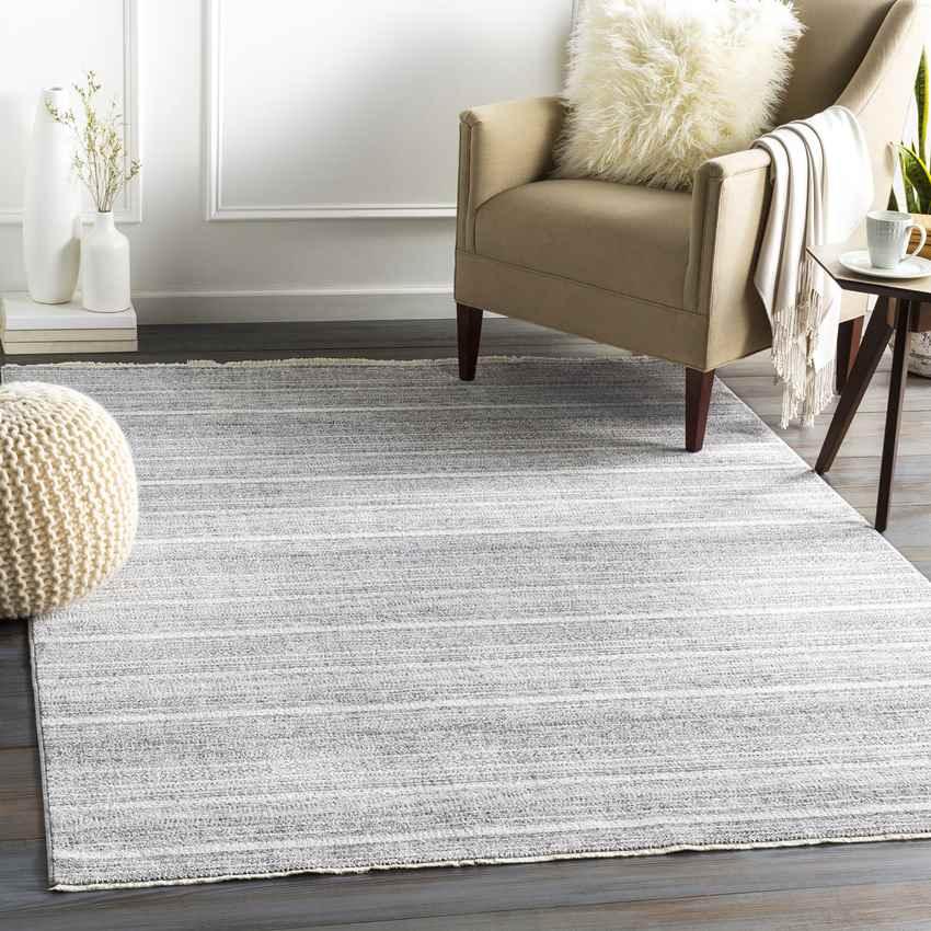 Amen Modern Pale Blue Area Rug