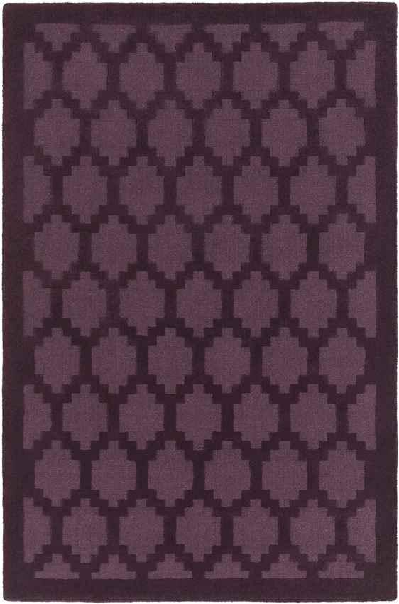 Ames Modern Dark Plum Area Rug