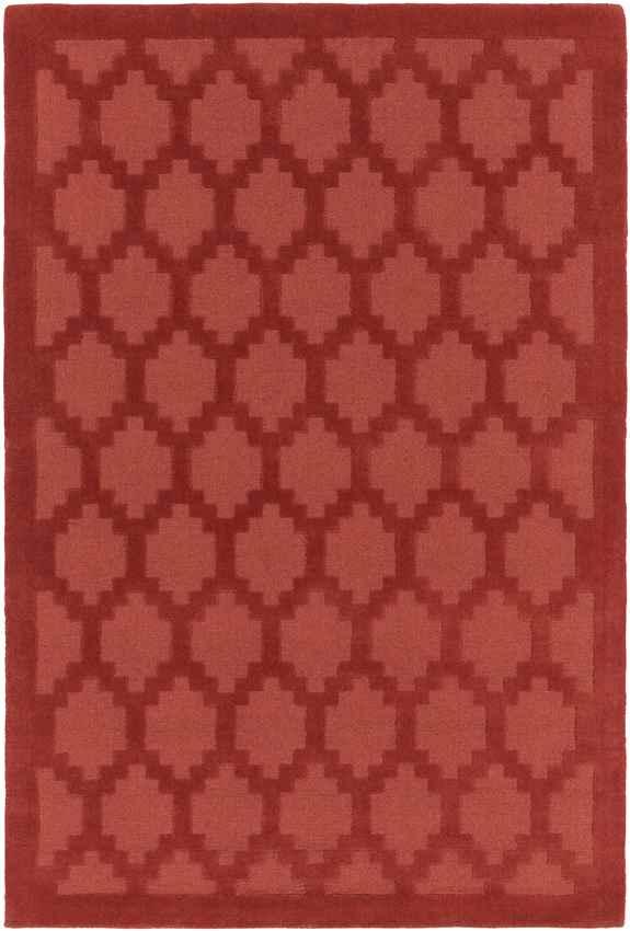 Ames Modern Red Area Rug