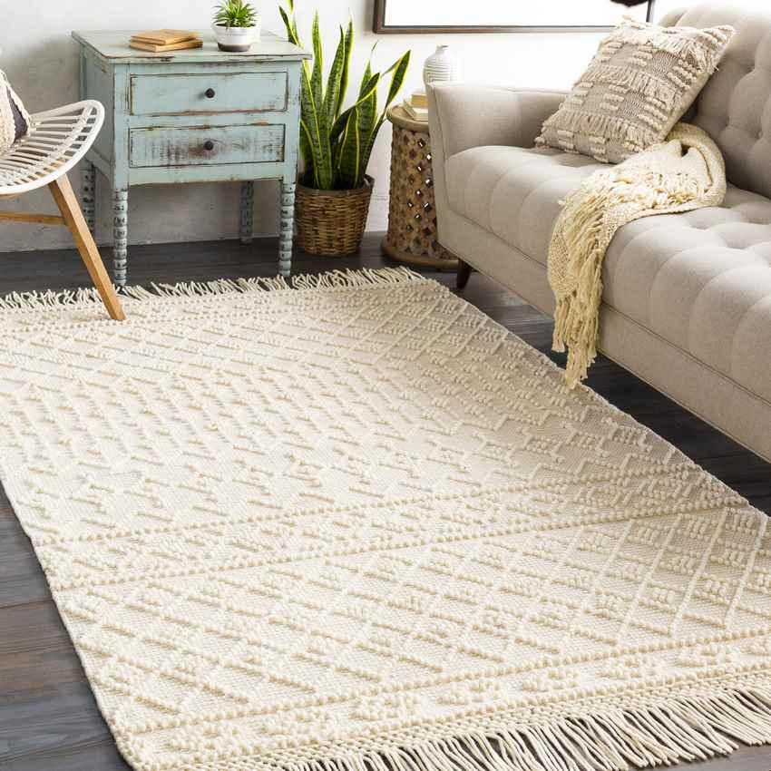 Amiens Cottage White Area Rug