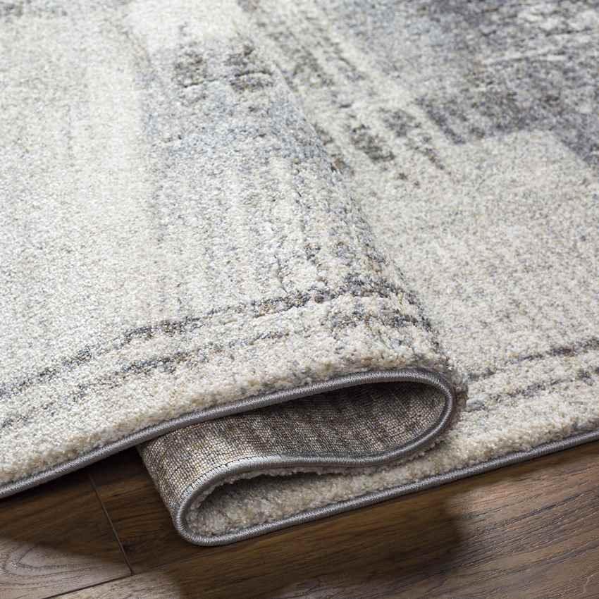 Amrit Modern Off-White/Charcoal Area Rug