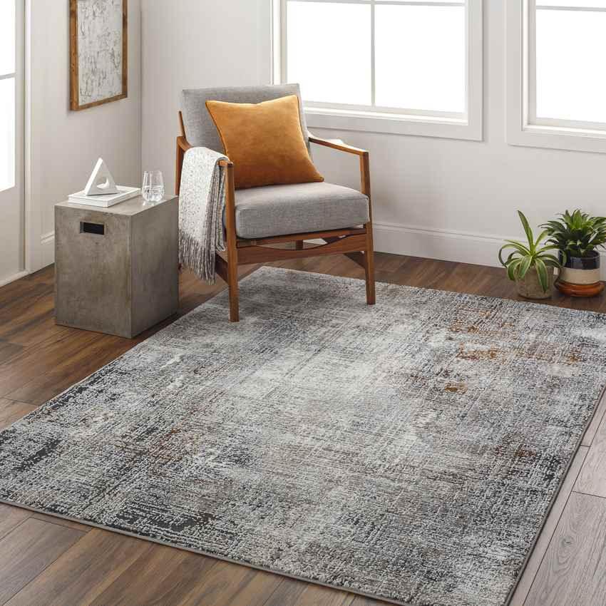 Anamosa Modern Silver Area Rug