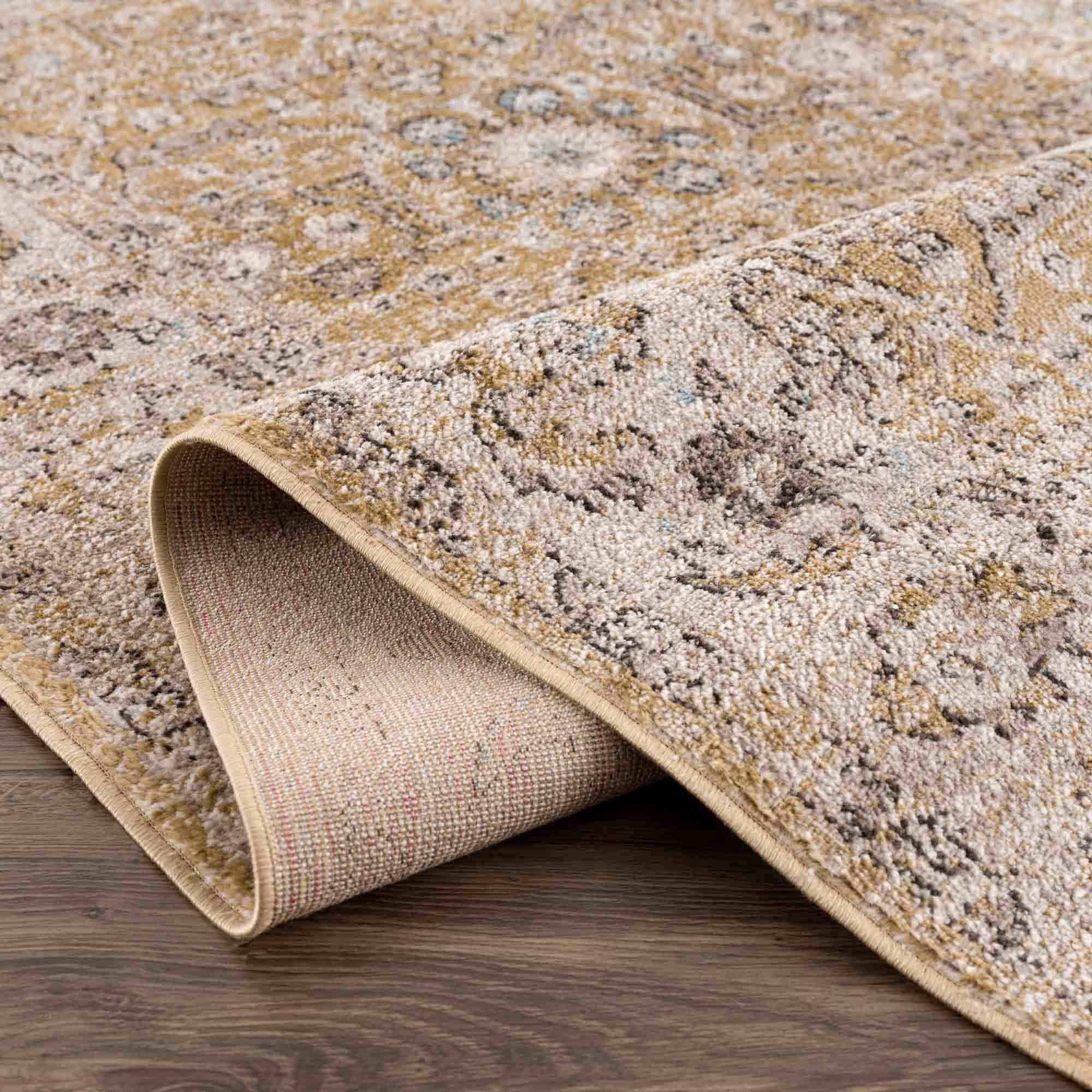 Anana Gold & Beige Area Rug