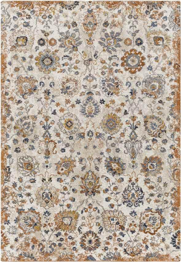 Anarita Traditional Burnt Orange Area Rug