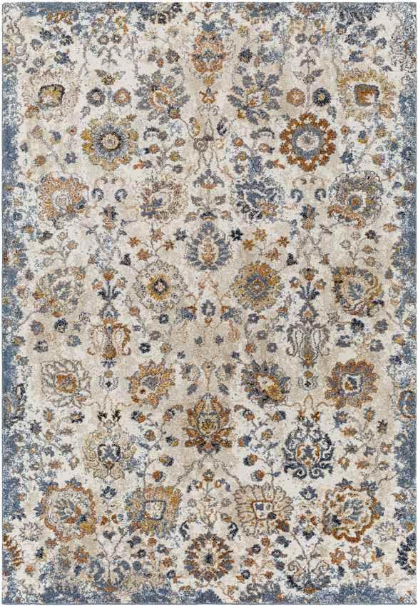 Anarita Traditional Navy Area Rug