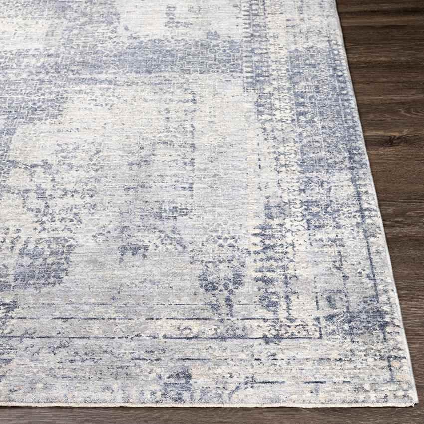 Anderen Traditional Bright Blue Area Rug