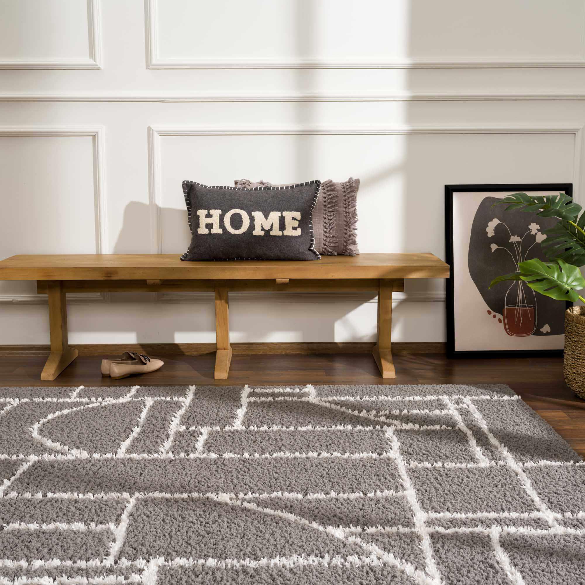 Andia Charcoal Area Rug