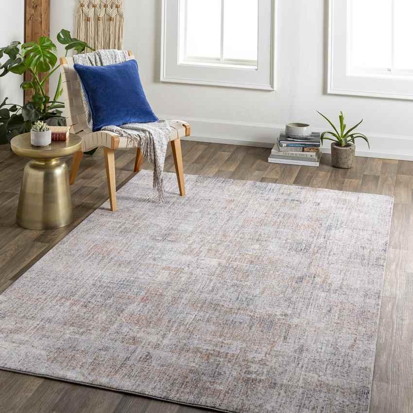 Andronikos Modern Rust Area Rug