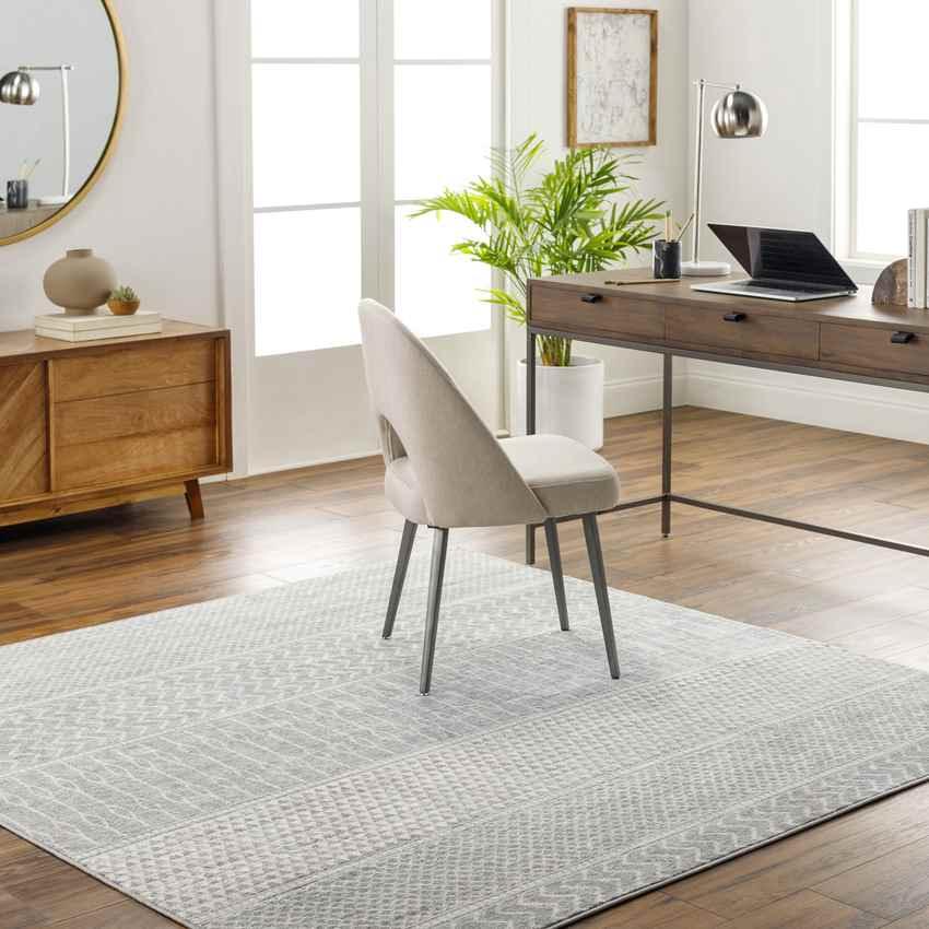 Angelica Global Gray Area Rug