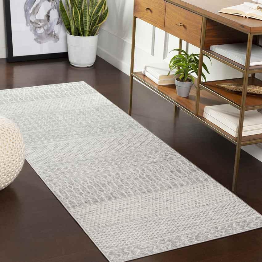 Angelica Global Gray Area Rug