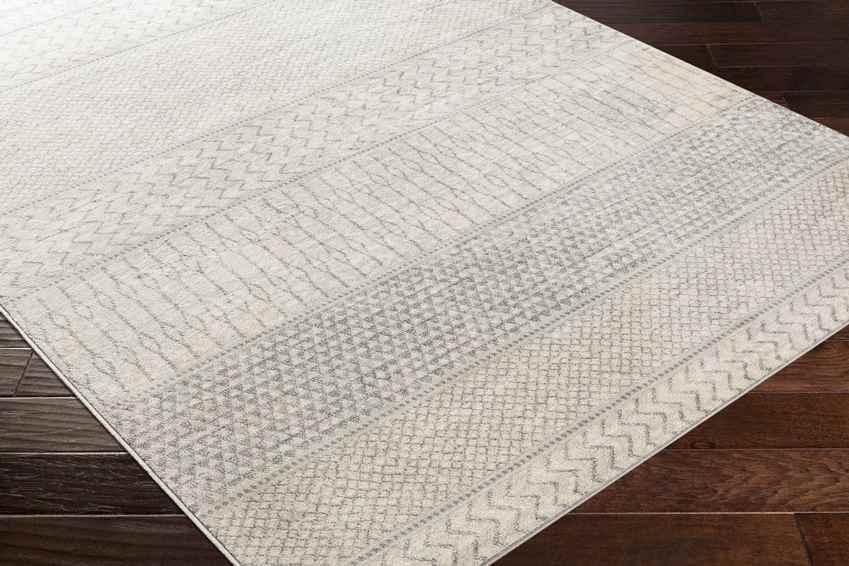 Angelica Global Silver Gray Area Rug