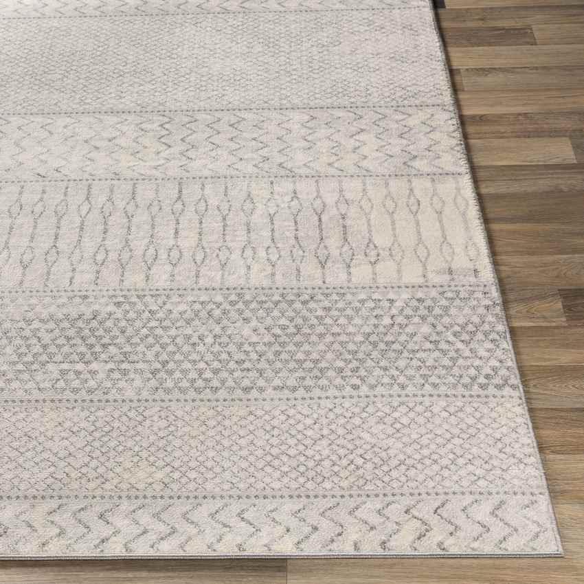 Angelica Global Silver Gray Area Rug