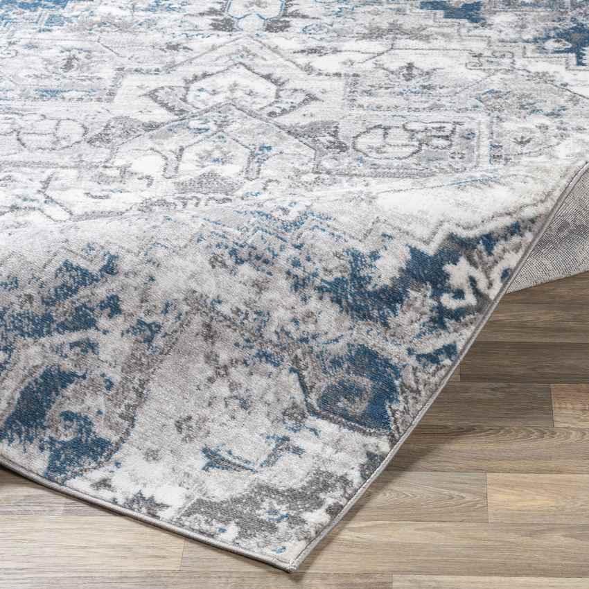 Angelo Traditional Ivory/Blue Area Rug