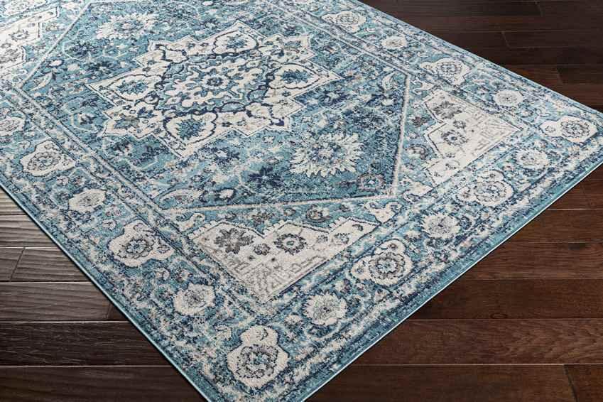 Anjum Traditional Denim Area Rug