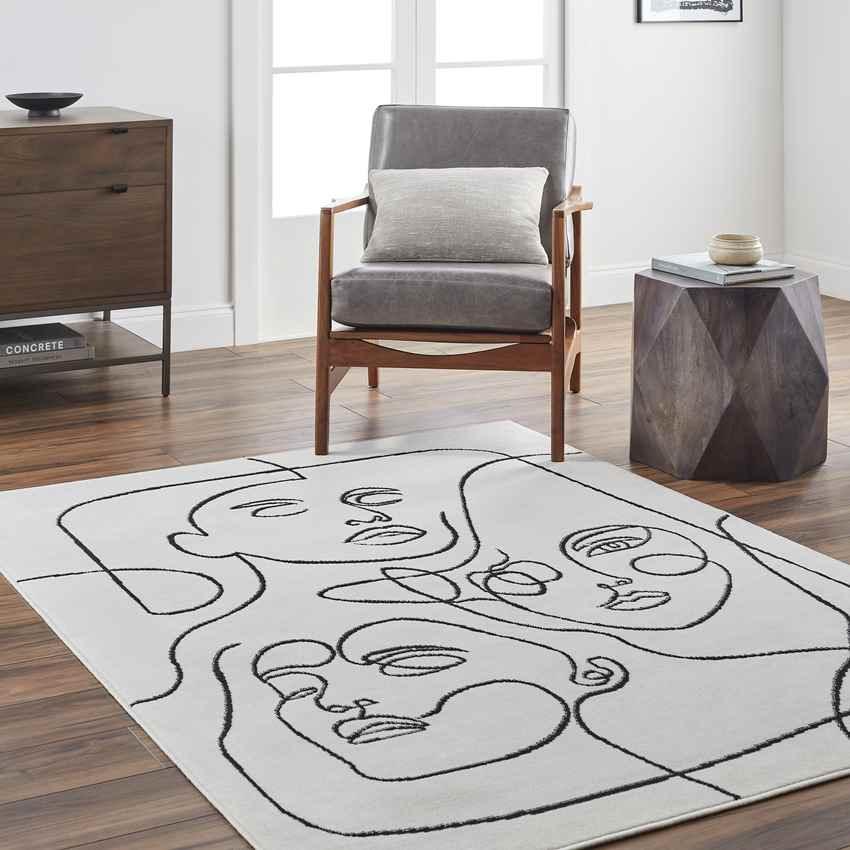 Annalynn Modern Beige Area Rug