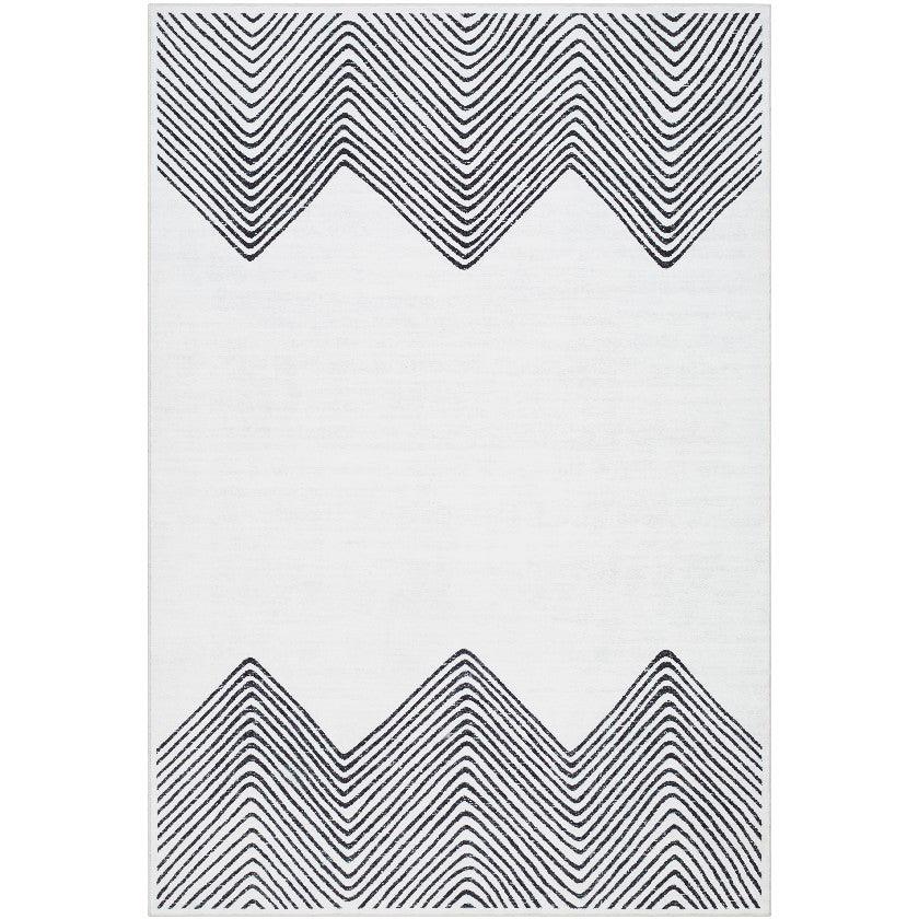 Anneke Modern Off-White Washable Area Rug