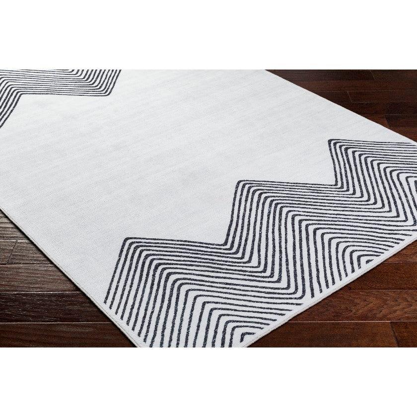 Anneke Modern Off-White Washable Area Rug