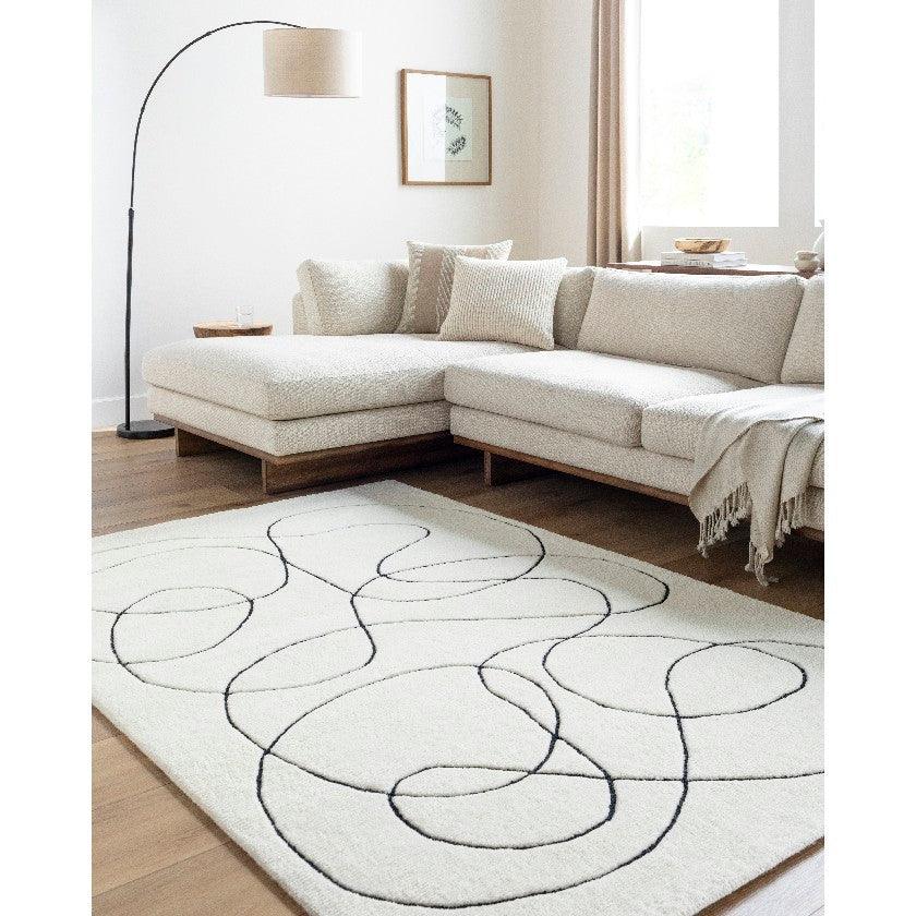 Annissa Modern Cream Area Rug